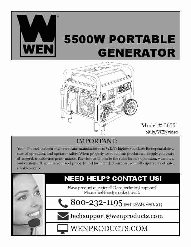 Power Pro By Wen Power Generator 5500 Manual-page_pdf